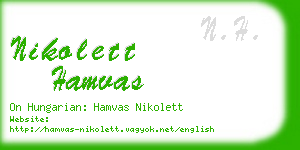 nikolett hamvas business card